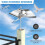 4 Pack Reflective Wind Powered Scare Devices,  Reflective Deterrent for Outside,Protect Your Gardens, 6