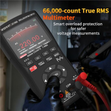 ZOYI ZT-706S Osciloscópio Automotivo Multímetro 3 em 1, True RMS com Gerador de Forma de Onda, para Reparação de Veículos e Elétrico