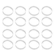 16Pcs Circular Porous Tart Ring Bottom Tower Pie Cake Mould Baking Tools Heat-Resistant Perforated Cake Mousse Ring,10cm