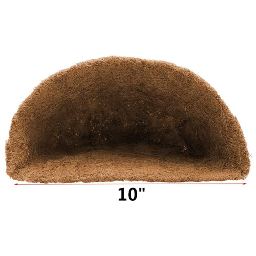 Half Round  Liner,Half Circle Wall Planter  Fiber Replacement Liners for Wall Hanging Baskets 2Pack 14 Inch 2