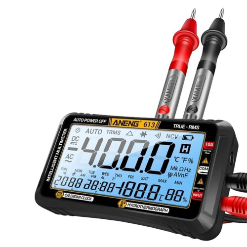 ANENG 613  Multimeters /AC Voltage Capacitors Tester 4000 Counts 10A Current 600V Voltmeter Test Alarms Clock Tools
