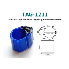 10PCS EM4305 RFID Animal Foot Ring 134.2KHz 512bit FDX-B Format for Chiken Duck Tracking Animal Management A