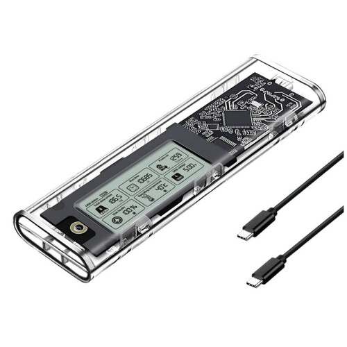 Case de SSD Protocolo M.2  NVME com Detecção Inteligente de Saúde Digital Tipo-C USB3.2