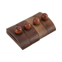 Massief Walnoothouten Wandhangers voor Wandtapijten, 4 Stuks, Quilthangers, Dekenhangerklemmen voor Presentatie, Houten Wandclips