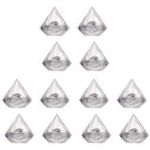36PCS Transparent Diamond Shape Candy Box Wedding Favor Gift Boxes Party Box Clear Plastic Container Home Decor Gift