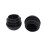 4 Pcs 25mm Dia Plastic Round Tube Inserts End Blanking Caps Black 7