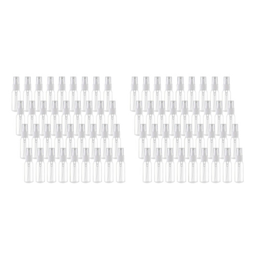 72Pcs 30Ml/1Oz  Fine Mist Spray Bottles Refillable Bottles Small Empty Clear Plastic Travel Size Bottles