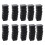 200 Pcs Plastic Square Blanking End Caps Tube Inserts 25mm x 25mm 1