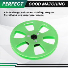 1/4 5 Inch 6 Holes Empty Tape Reel for ReVox Studer Recording Takeup Reel NAB-Hub Replacement with 2 Spacers