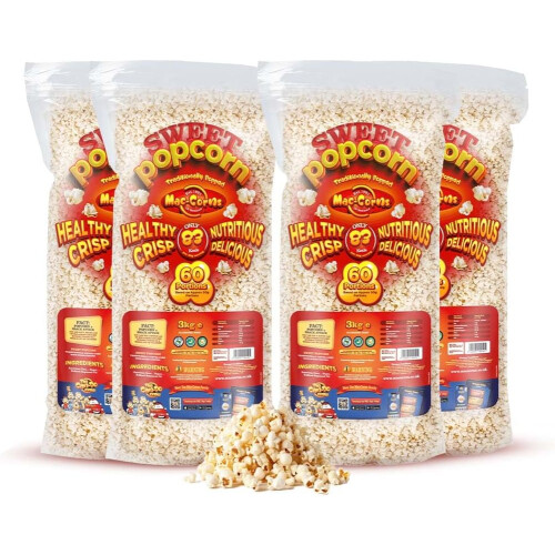 3kg Bulk Pack - Sweet Popcorn x 4