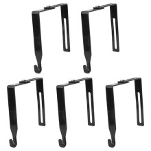 Adjustable Outdoor Light String Hooks for 3.2-6 Inch Concrete Cinder Block Wall and Fences, 5 Pcs String Light Hangers