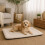 Capa retangular para cachorro Naya 41 x 70 cm bege 1