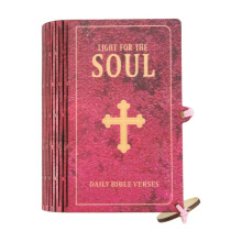 Wooden Bible Verses Box Bible Verse Cards Storage Box Daily Inspiration Scripture Prayer Organization for Family