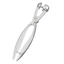 Silber Aluminium Kirsche Entkerner Rot Termine Oliven Kern Einfache Entfernung Kern Druecken Klemme Entkerner 18 * 3,5cm (Silber)