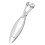 Silver Aluminum  Pitter Red Dates Olives Pit Easy Removal Core Squeeze Clamp Seeder 18*3.5cm(Silver) 1