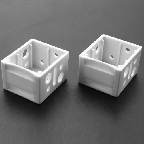 12X 1 Inch Blind Brackets White Profile Box Mounting Bracket Window Blinds Headrail Bracket 2