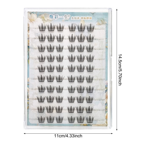 (Shirley) Reusable Glued Lash Clusters for Work & Parties 2