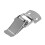 4X Tono Argento Metallo Toggle Draw Fermo Fermo Loop Diritto 1.6 pollice 4