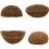 Half Round  Liner,Half Circle Wall Planter  Fiber Replacement Liners for Wall Hanging Baskets 2Pack 14 Inch 4