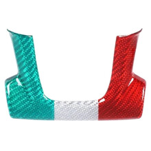 Real Carbon Fiber Car Steering Wheel Lower V Trim Cover for Abarth 595 695 2017-2025 3-Color
