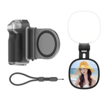Zestaw Magnetic Phone Camera Grip + Selfie Light Bundle Kit Wireless Shutter Handle Grip Stabilizator Selfie z 1/4 Zimną Stopką
