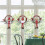 2X Corona de Navidad Artificial Papá Noel (Pequeña) 4