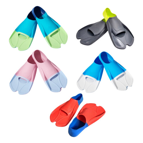Palme de natation confortable et Flexible,-Double bleu vert XL 1