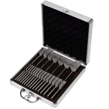 HLS22 Oogheelkundige Optische Optometrie Glazen K9 Losse Prismastaven Roestvrijstalen Handvat Kit Set Verpakt in Aluminium Koffer