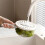 Multifunctional Folding Drain Basket,Fruit & Vegetable Washing Bowl, Plastic Colander with Water-Filtering Basin 5