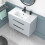 NES Home Wall Hung Cabinet 2 Drawer 800mm Matte Grey with Slim Ceramic Basin 6