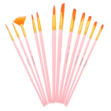 12St Professionele Verfkwasten Set Nylon Voor Schilderen