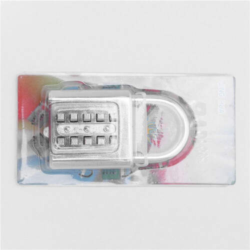 3X Anti-Theft Button Combination Padlock Digit Push Password Lock Zinc Alloy Security Lock Suitcase Luggage Coded Lock 1