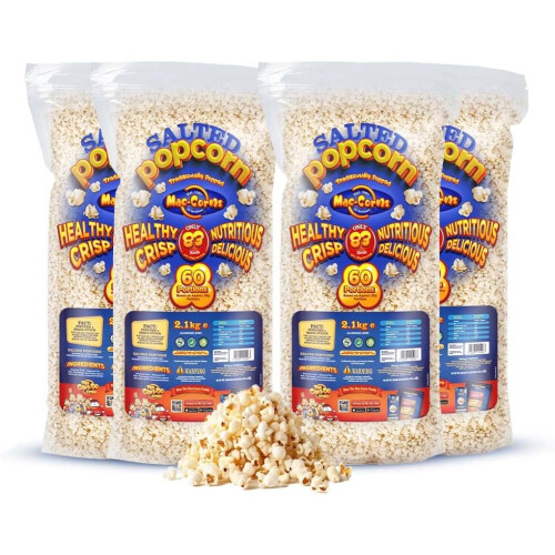 2.1kg Bulk Pack Salted Popcorn x 4