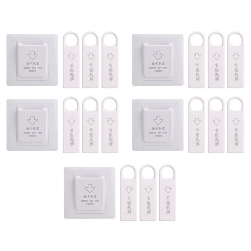 10set High Grade Hotel Magnetic Card   Saving  Insert Key for Power with 3 Card 1