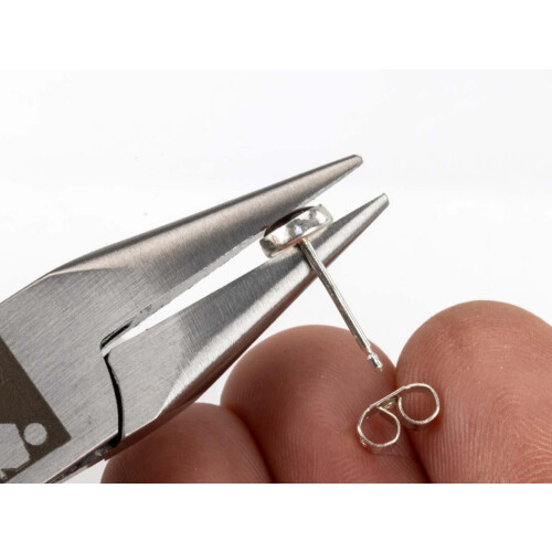 Sterling Silver Earring Back Scroll Medium, Pack of 20, 100% Recycled Silver 2