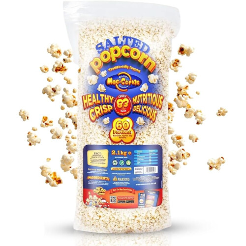 2.1kg Bulk Pack Salted Popcorn x 4 1
