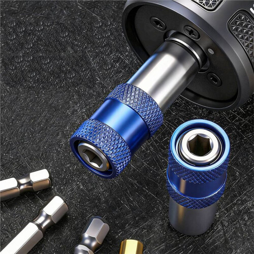 10mm Threaded to 1/4 Inch Hex Adapter Long-Lasting Automatic-Locking Hex Shank Adapter Quick Release Drill Converter 2