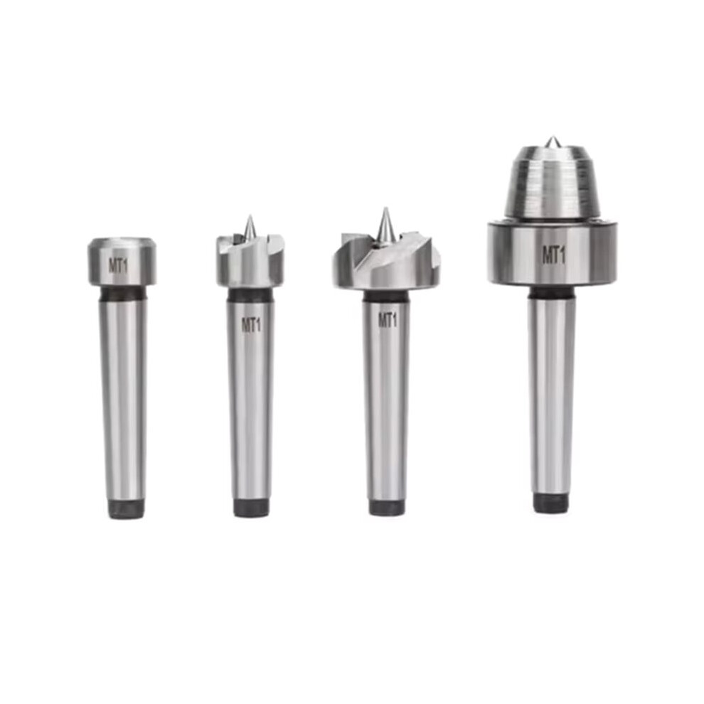 4Pcs Set Mt1/ Mt2 Spur Live Center Drive Spur Driver Dead C Enter With Wooden Case For Metalworking Wood Lathe Turning A 6032299852408