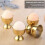 8X Egg Cups Set Stainless Steel Eggs Hard Boiled Eggs and Soft Tray Tool Holders Kitchen, Gold 7