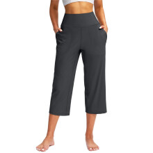 Broeken voor dames Wijde pijpenbroek met zakken-Donkergrijs XXXL