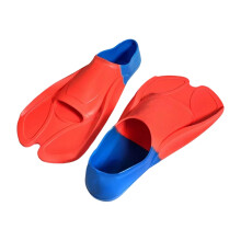 1 paar snorkel-zwemvinnen-blauw rood S