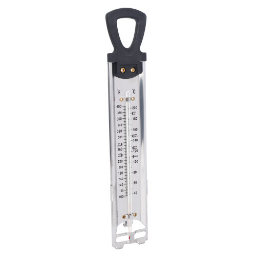 2X Candy/Jelly/Deep Fry Thermometer, Stainless Steel, with Pot Clip Attachment and Quick Reference Temperature Guide 1