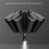 2X Automatic Reverse Umbrella Inverted Reflective Folding LED Light Safe Night Windproof Frame for Men Women Umbrellas 2