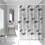 6 Pack Tension Rods, Adjustable Spring Cupboard Bars Rod Curtain Rods White 4