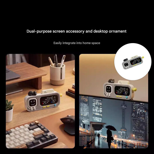 Desktop Digital Hygrometer Thermometers With Customizable Pixels 2