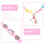 5St Kleurrijk Set Met Ketting En Ring 5