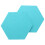 15Pcs/Set Hexagon  Board Hexagonal  Wall Sticker 3D Decorative Home Message Board Baseboard Gray Yellow Series 5