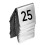 50PCS Restaurant Bar Place Table  Tabletop Number Sign Stackable Table Number Cards Double-Side Black Number 3