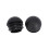 4 Pcs 25mm Dia Plastic Round Tube Inserts End Blanking Caps Black 6