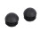 4 Pcs 25mm Dia Plastic Round Tube Inserts End Blanking Caps Black 2